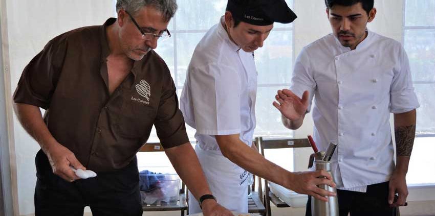 Pere Miquel Carreras i el seu equip van participar també al concurs de musclos que s'inclou a les jornades gastronòmiques La Clova 2017 Tastets de Mar.
