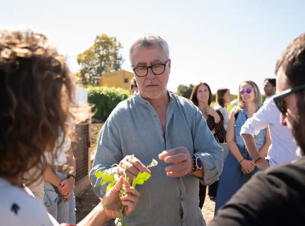 Pere Miquel a l'hort